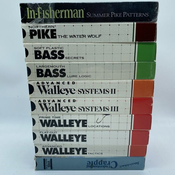 10 Fishing VHS In-Fisherman Walleye Largemouth Bass Pike Crappie Videos - Picture 5 of 15